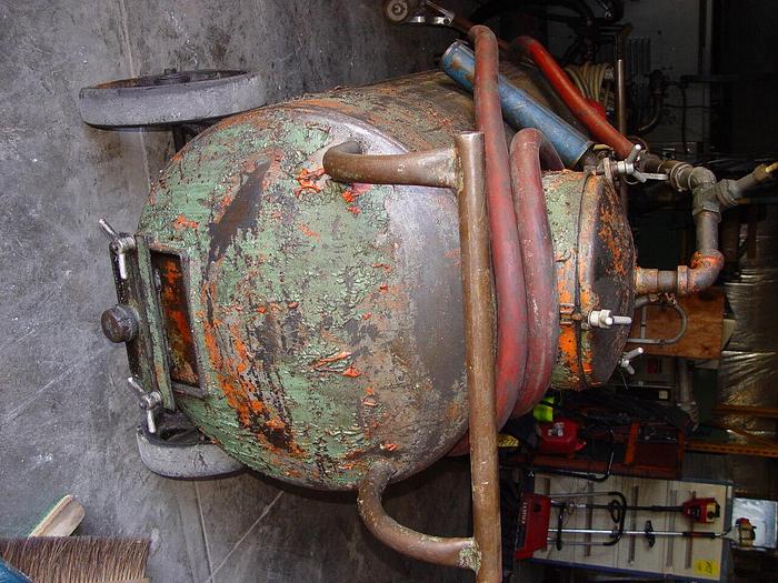 Used Cecor 200 Gallon pneumatic Operated Sump Sucker, Pickup/Discharge/Feed Lines