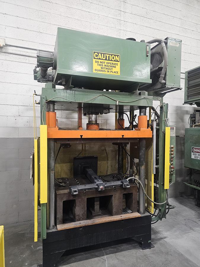 Used 75 Ton Metal Mechanics Hydraulic 4-Post Trim Press