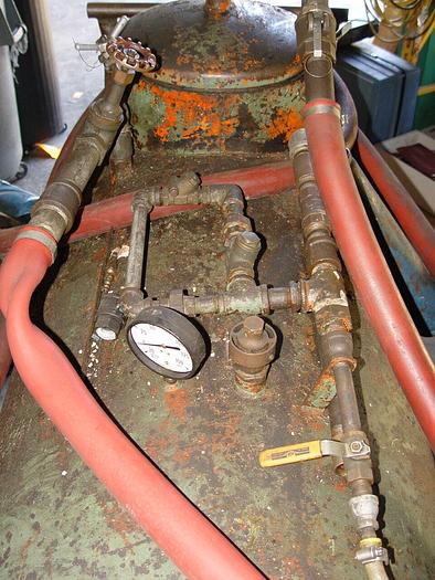 Used Cecor 200 Gallon pneumatic Operated Sump Sucker, Pickup/Discharge/Feed Lines