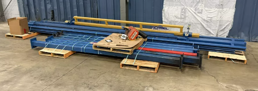 Used Gorbel 1 Ton Workstation Crane