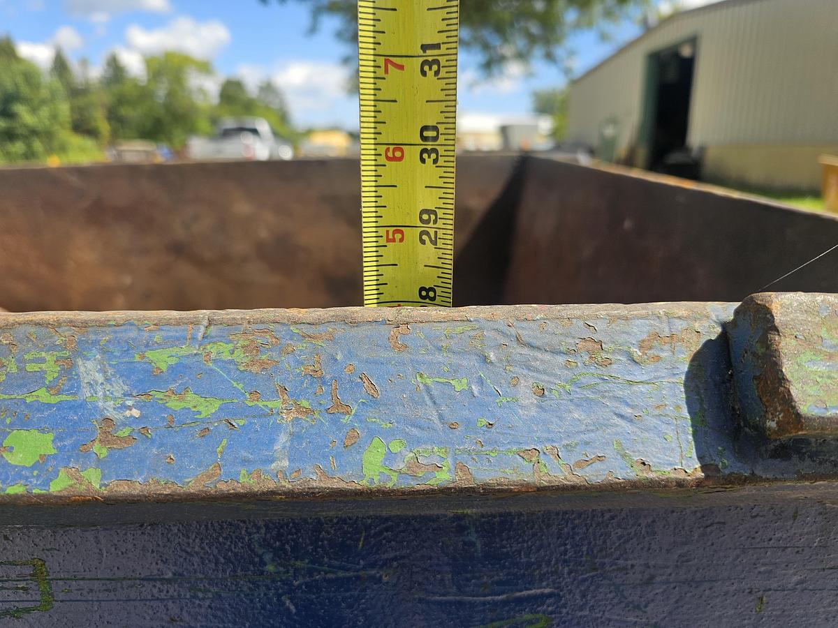 Used 1 Cu. Yard Castor Mounted Self Dumping Hopper 41" x 55" x 28" 