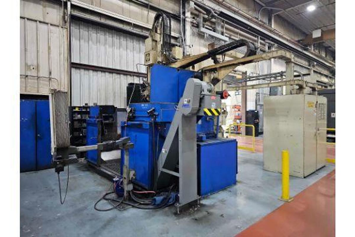 Used 60" Giddings & Lewis CNC VTL 72" Swing w/Fanuc 21-IT Control & Tooling - NO PIT REQUIRED