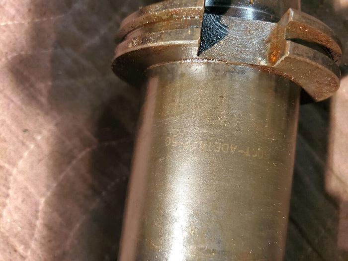 Used Devlieg Microbore RGA-302 Gear Adjust Boring Ring & 50CT-ADE-1412-50 Adapter