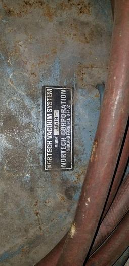 Used Nortech Vacuum System Model 551B Pneumatic 55 Gal. Drum Vacuum