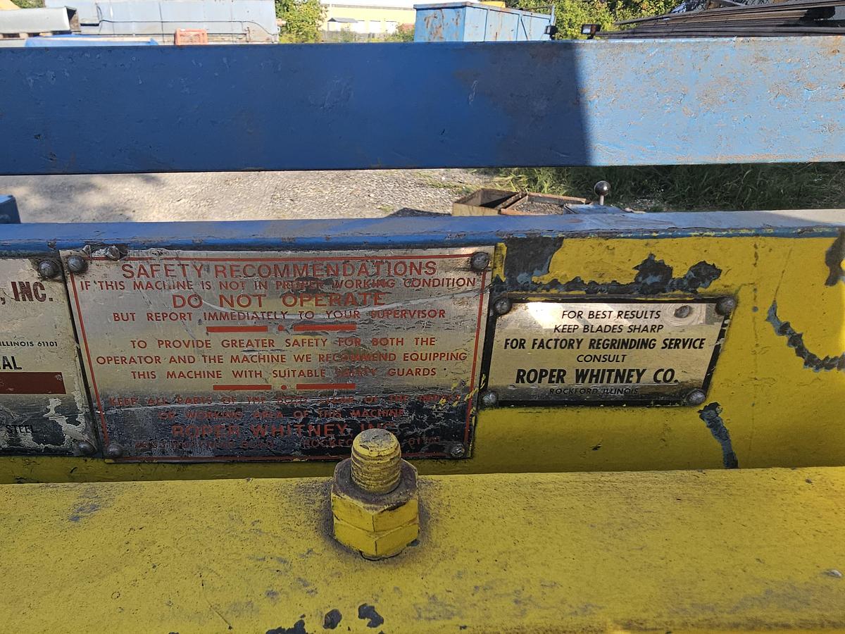 Used Roper Whitney 5212 52″ x 12 Ga. Power Squaring Shear