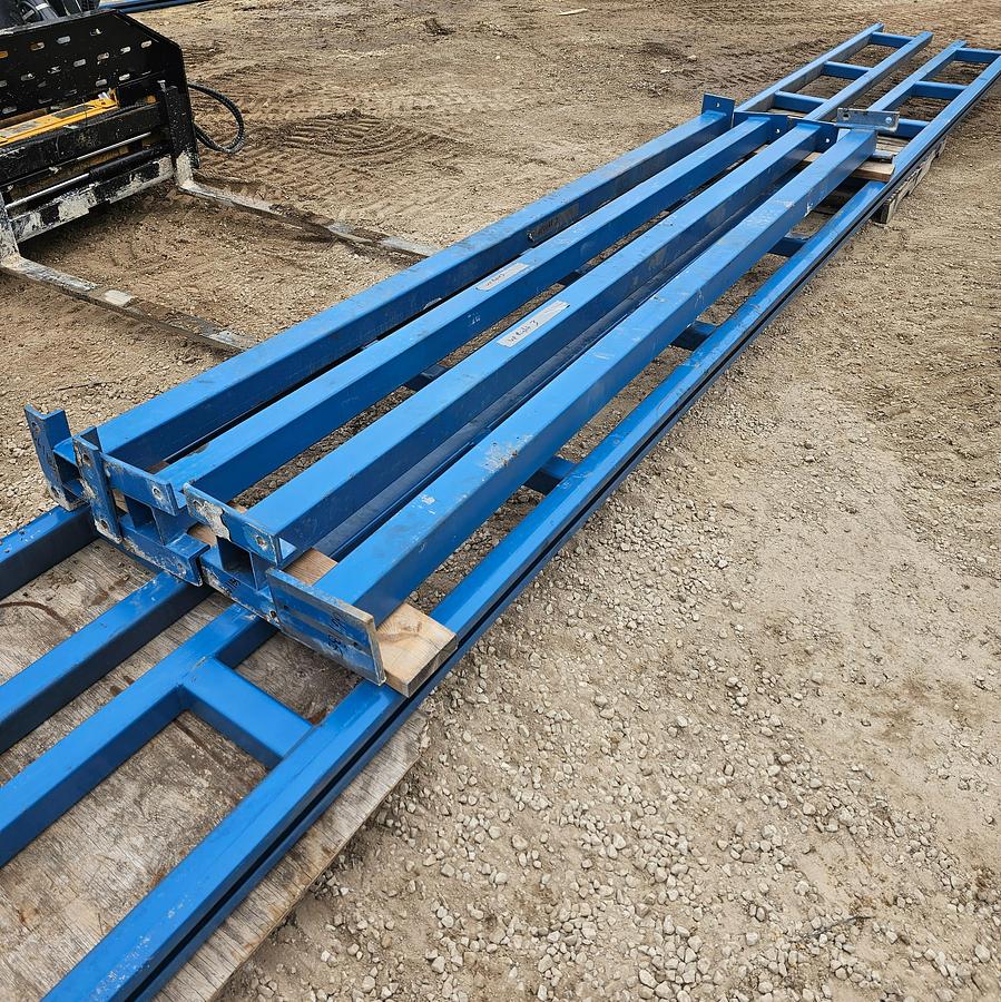 Used 14' Span x 32' Runway Gorbel 1000 lb Freestanding Bridge Crane System & Hoist 