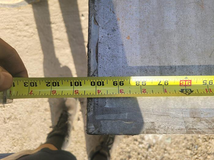 Used Large 102” x 100” Steel Fabrication Layout/Inspection Table 1.5” Thick Plate