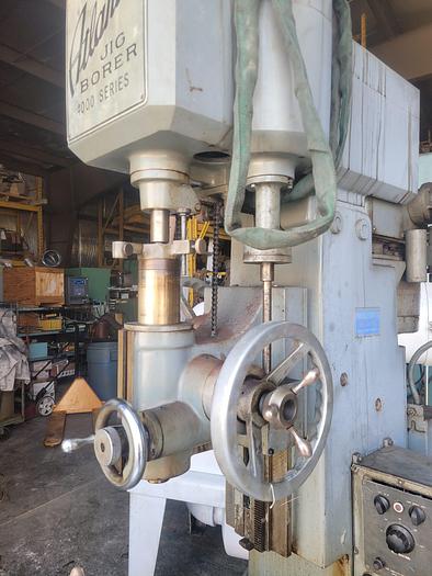 Used Atlantic 4000 Series Morse Taper Jig Bore 12” x 18” Table DRO Included 220V