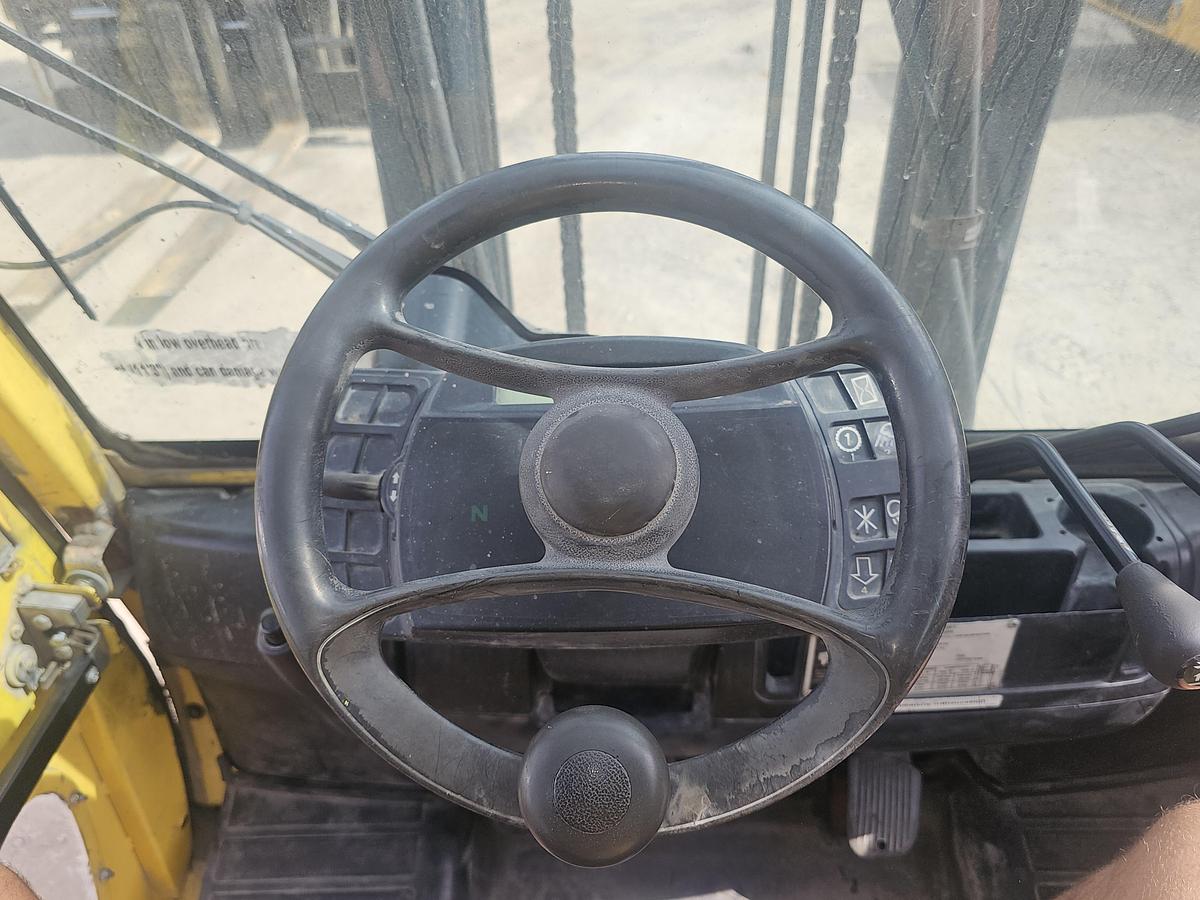 Used 2012 Hyster H100FT Propane 3-Stage Low Profile Mast Forklift - 10,000 LB, 163.2" Lift