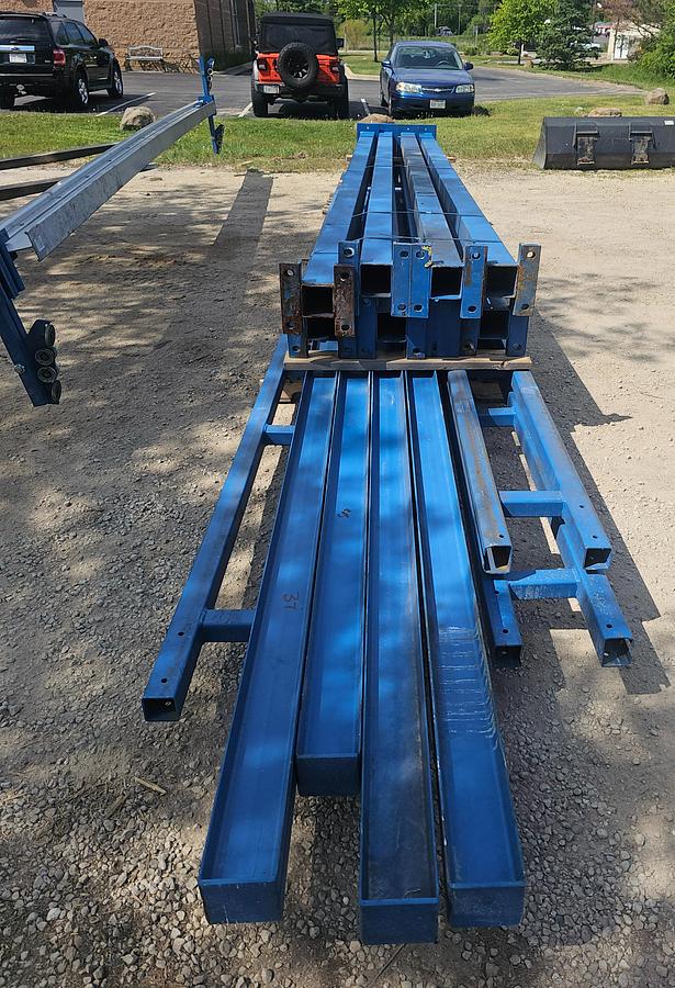 Used 1000 lb (1/2 Ton) Gorbel 28' Span x 52' Runway Freestanding Bridge Crane System & Hoist