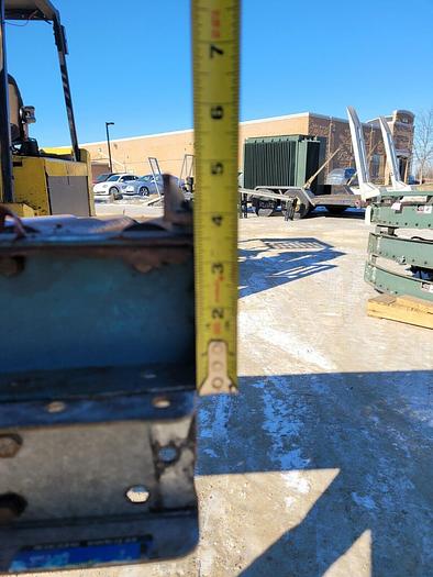 Used 2 Hytrol 10' x 19'' Wide Roller Conveyor Gravity Feed Conveyor Sections