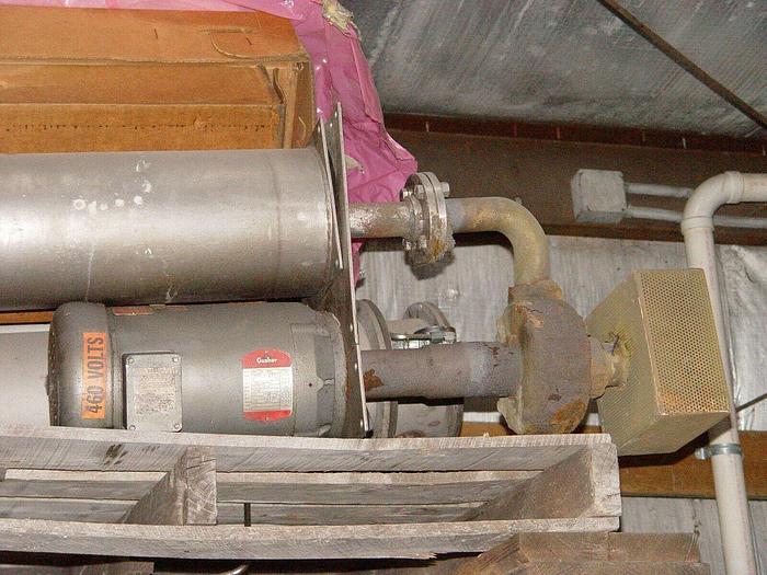 Used Gusher 5 Hp Motor/Pump w/SST Canister Filter, 208-230/460V