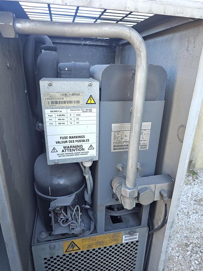 Used 2016 Atlas Copco GA15VSD+FF Rotary Screw Air Compressor, 20 Hp - 88.6 CFM