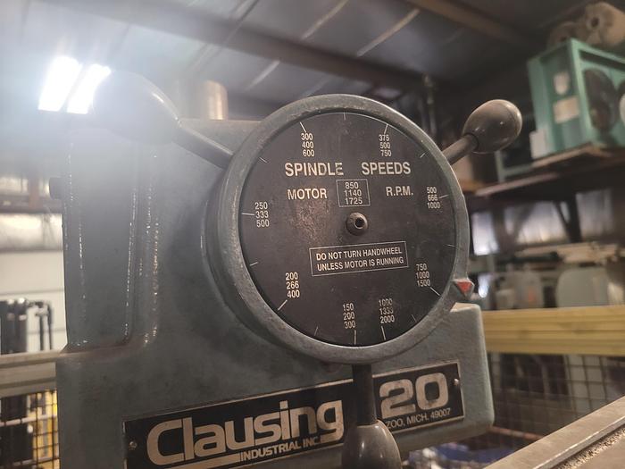 Used Hines HVR100 Automated Vertical Balancer w/Clausing 20'' Drill Head