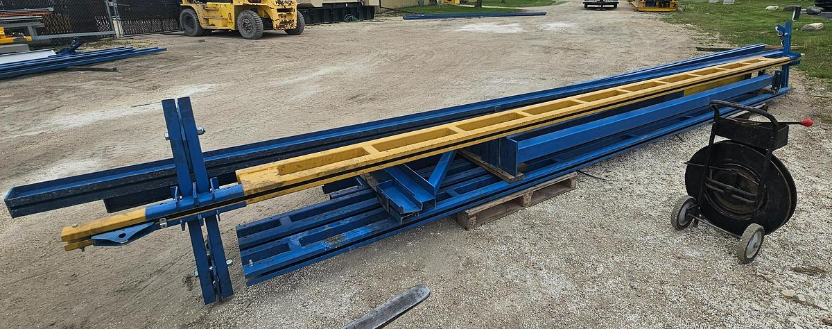 Used 1000 lb (1/2 Ton) Gorbel 27' Span x 43' Runway Freestanding Bridge Crane System & Hoist