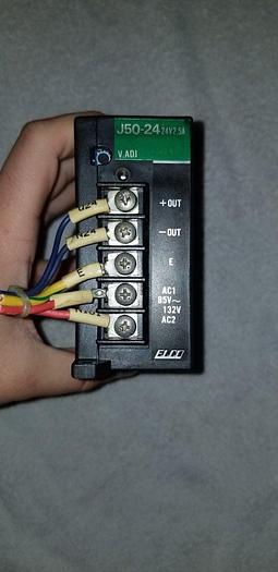 Used Elco Switching Power Supply, # J50-24, 24V @ 2.5A