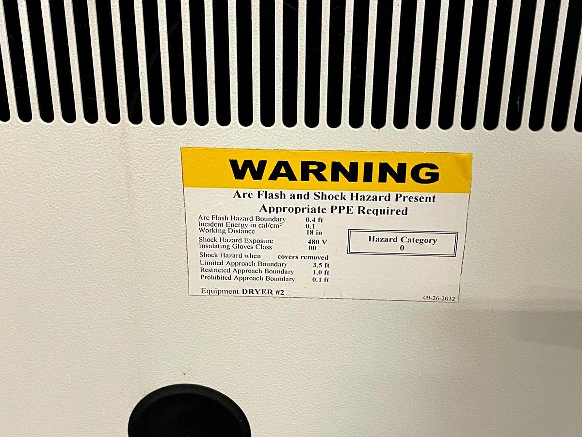 Used Parker Airtek SC400-A4 Refrigerated 400 CFM Air Dryer 200 Psig