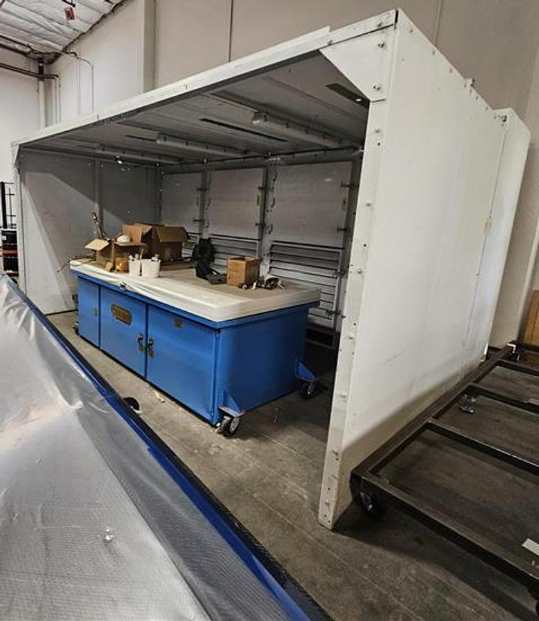 Used 28,000 CFM Torit DWST 6-4 Downflo Workstation Booth 180" x 51" 96" Tall 
