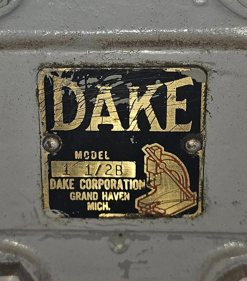 Used 3 Ton Dake 1 1/2B Benchtop Ratcheting Arbor Press 