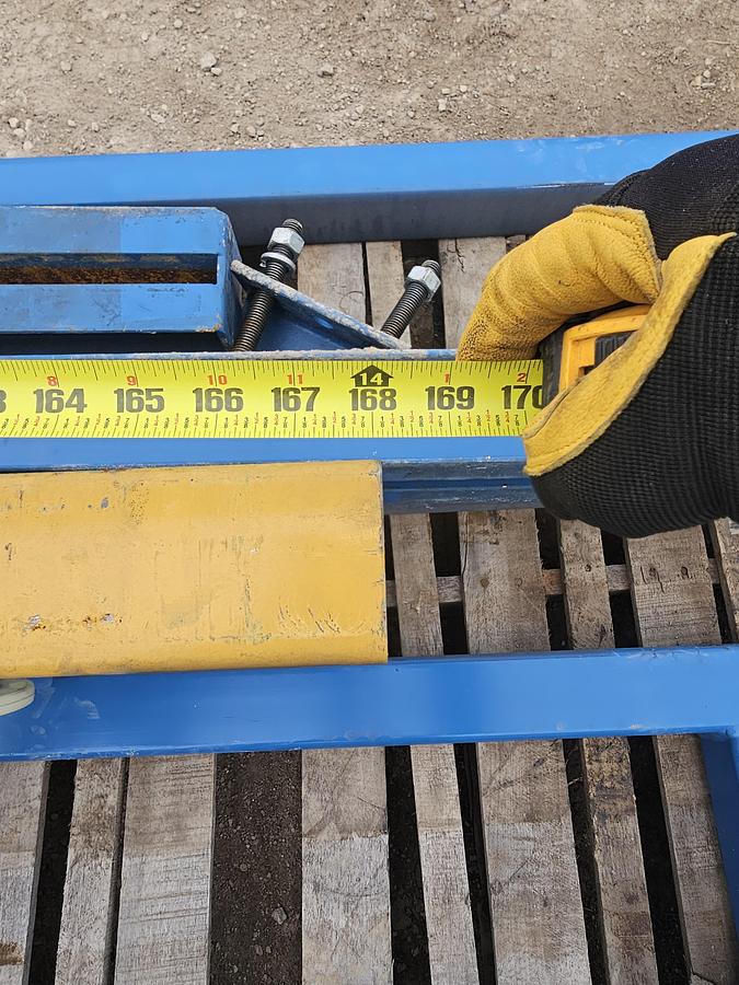 Used 14' Span x 32' Runway Gorbel 1000 lb Freestanding Bridge Crane System & Hoist 