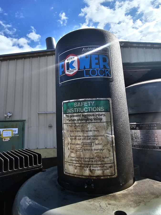 Used 3 Hp Sharp LMV-50/DVS CNC Vertical Knee Mill Acu-Rite CNC Control Collets & Vise