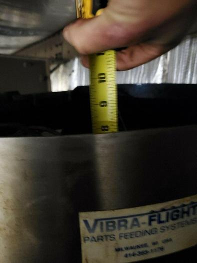 Used Vibra Flight 24'' Diameter Vibratory Feeder Bowl w/FC-102 Proximity Control & Ba