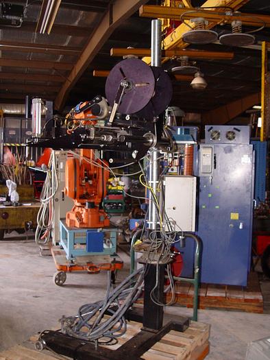 Used Avery Model #500-HD Label Printer & Applicator on Adjustable Stand