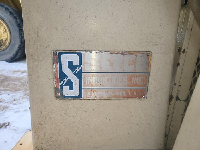 Used 3 Hp Setco 12” Pedestal Grinder & Belt Sander Combo w/Air-Rester Collector