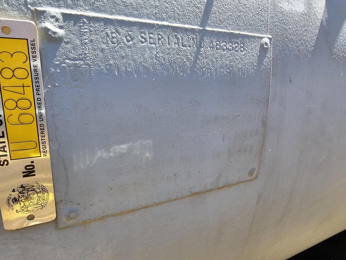 Used 15 Hp Ingersoll Rand R11i-A135 TAS Rotary Screw Air Compressor w/400 Gallon Horizontal Tank 