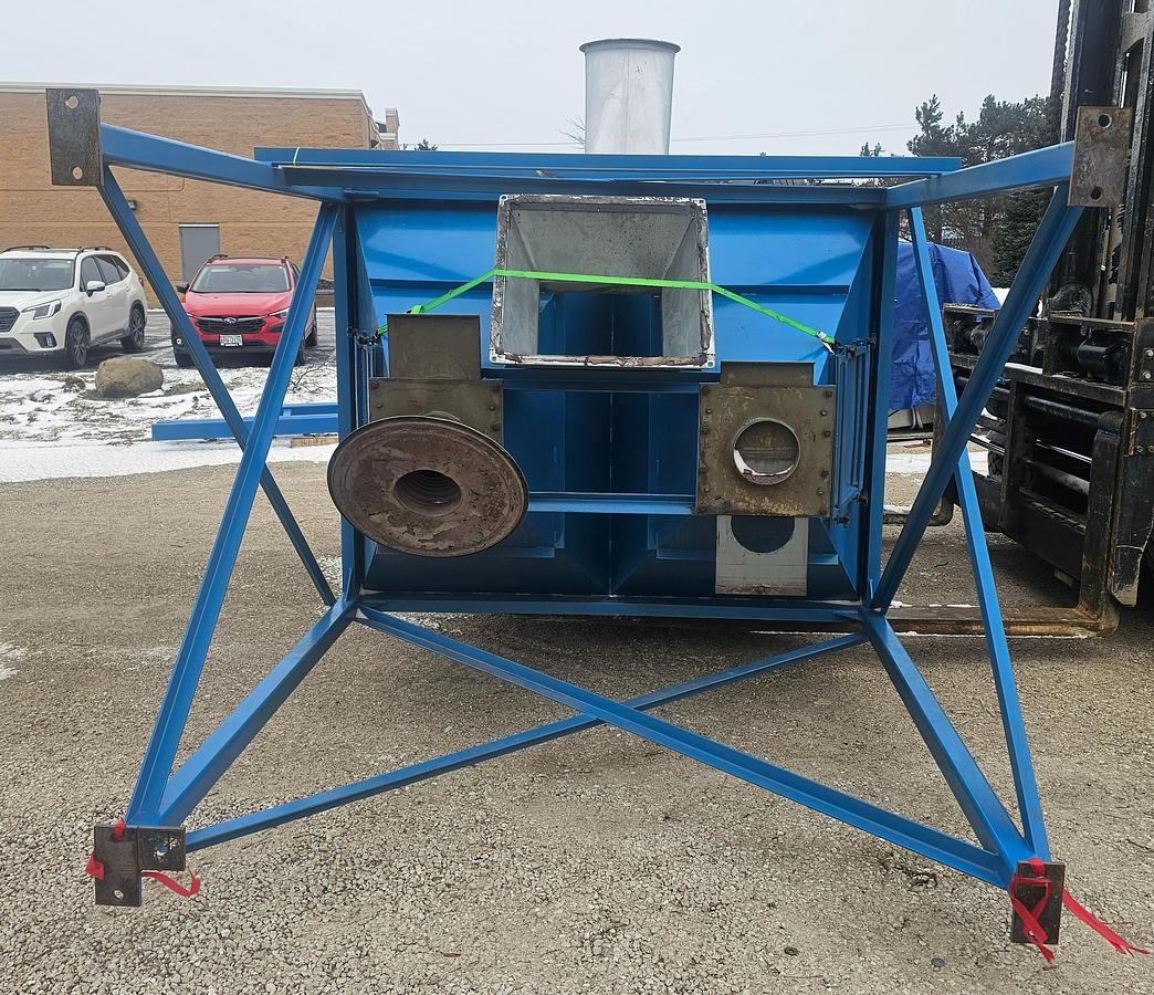 Used 7,500 CFM Scientific Dust Collectors SPJ-64-X4B6 Baghouse Dust Collector w/External Fan & Cyclone