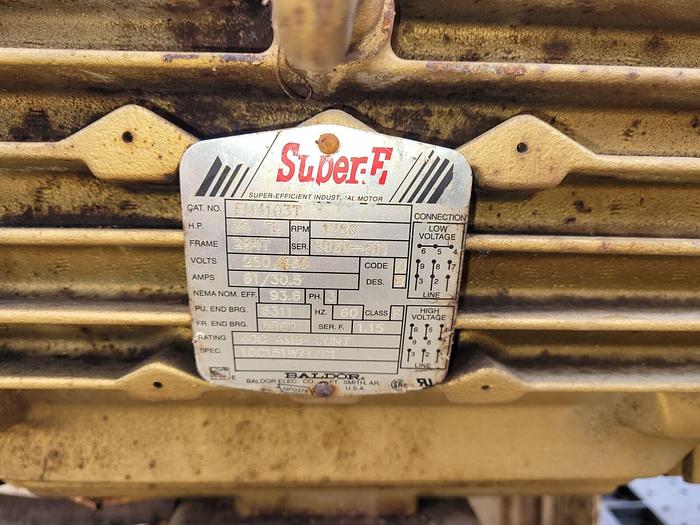 Used Twin City Fan & Blower 25 Hp BC-SW Type 222 Size 1780 RPM