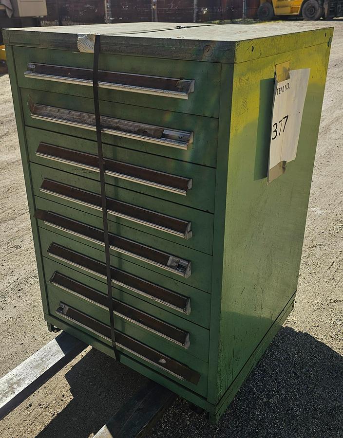 Used Stanley Vidmar 8 Drawer Modular Tooling Cabinet 30 x 27.5 x 44 High Density Storage