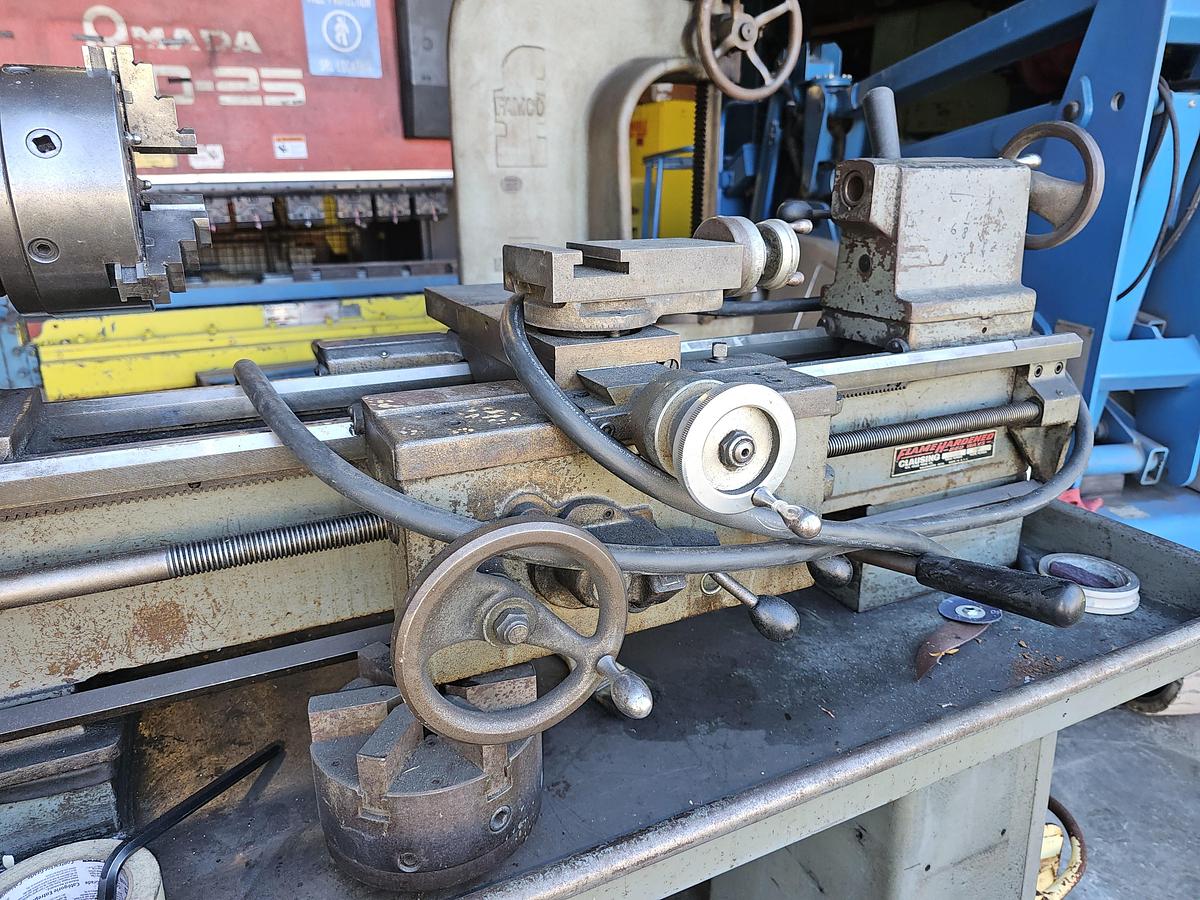 Used 12" x 24" Clausing 5904 Variable Speed Engine Lathe