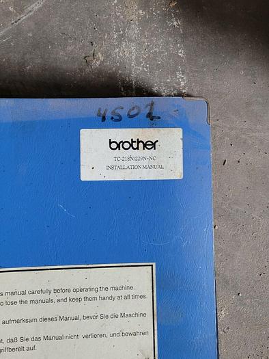 Used Set of Brother TC-218N/229N-NC Installation Manuals and Documentation
