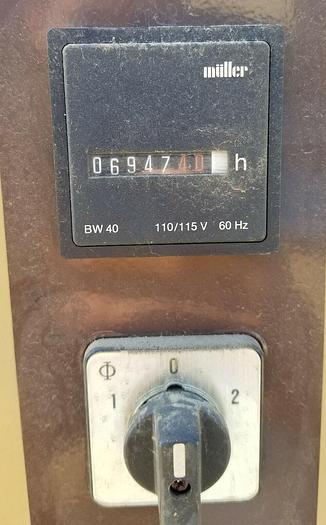 Used 5 Hp Kaeser OIL-FREE Reciprocating Air Compressor KT-500, Sound Encl. 6900 Hrs