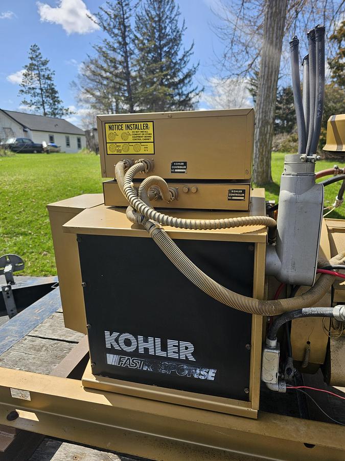 Used 50 kW Kohler 55RZ82 Fast Response LP Generator Set - 794 Hours