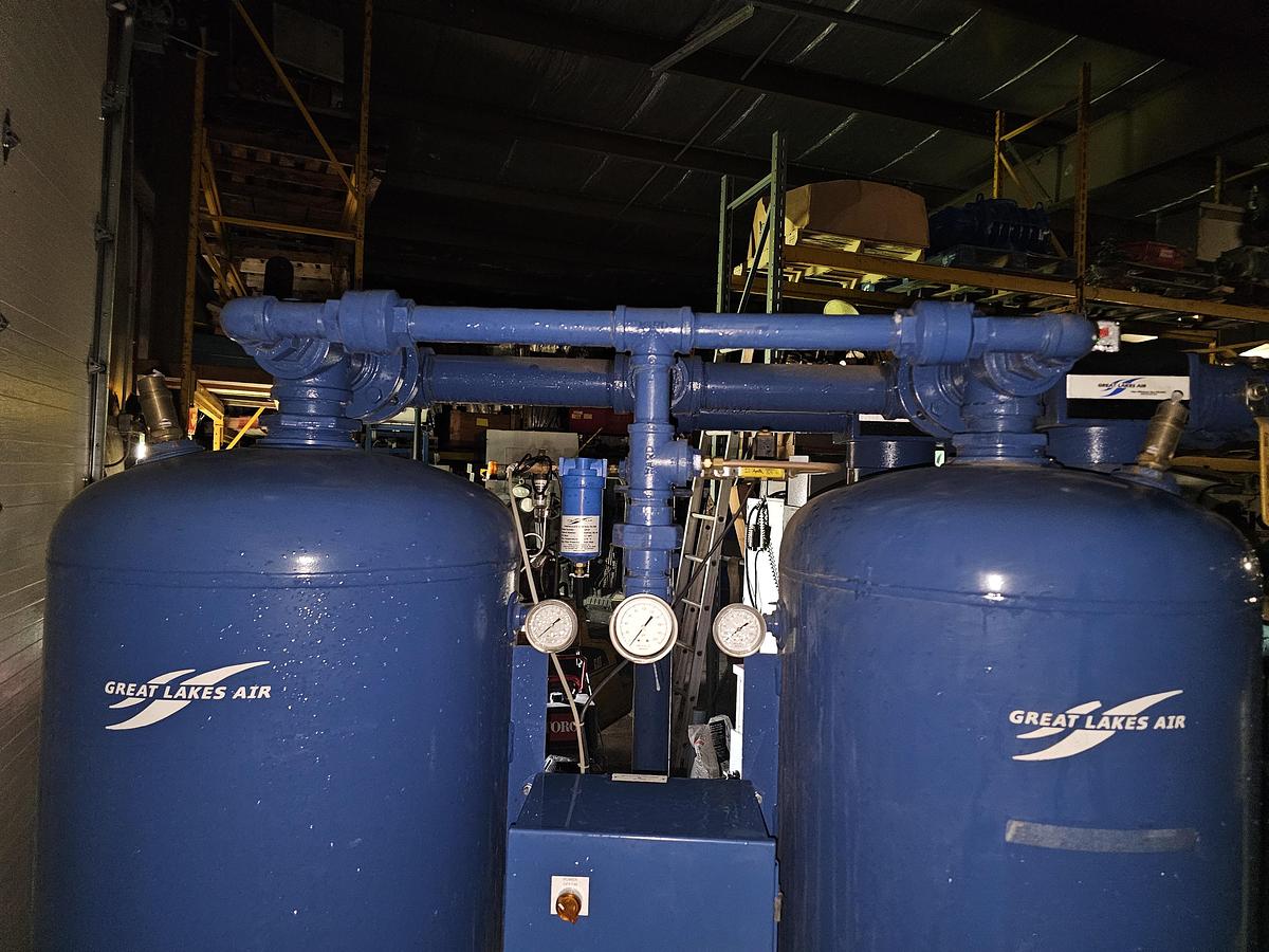 Used 2020 Great Lakes GPS-800-116 Regenerative Desiccant Air Dryer | 800 CFM | -40°F Dewpoint