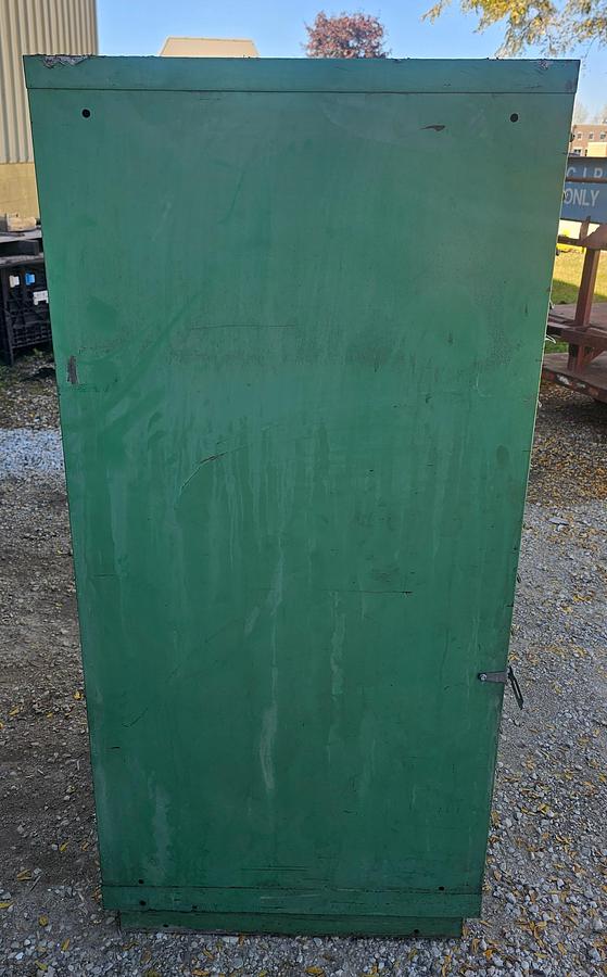 Used Vintage 15 Drawer Equipto Industrial Tooling Cabinet 28" x 28" x 60" Green