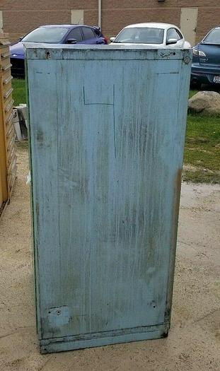 Used 3x: 60" TALL Stanley Vidmar Single Door Storare Cabinets w/Shelves 30" x30" x60"