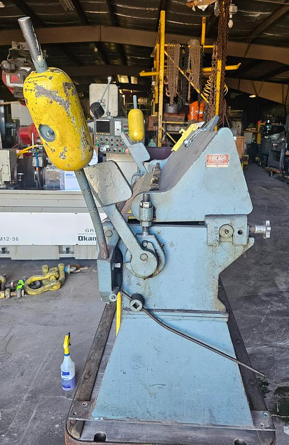 Used 48" Chicago D&K BPO-412-6 12 Gauge Box & Pan Brake