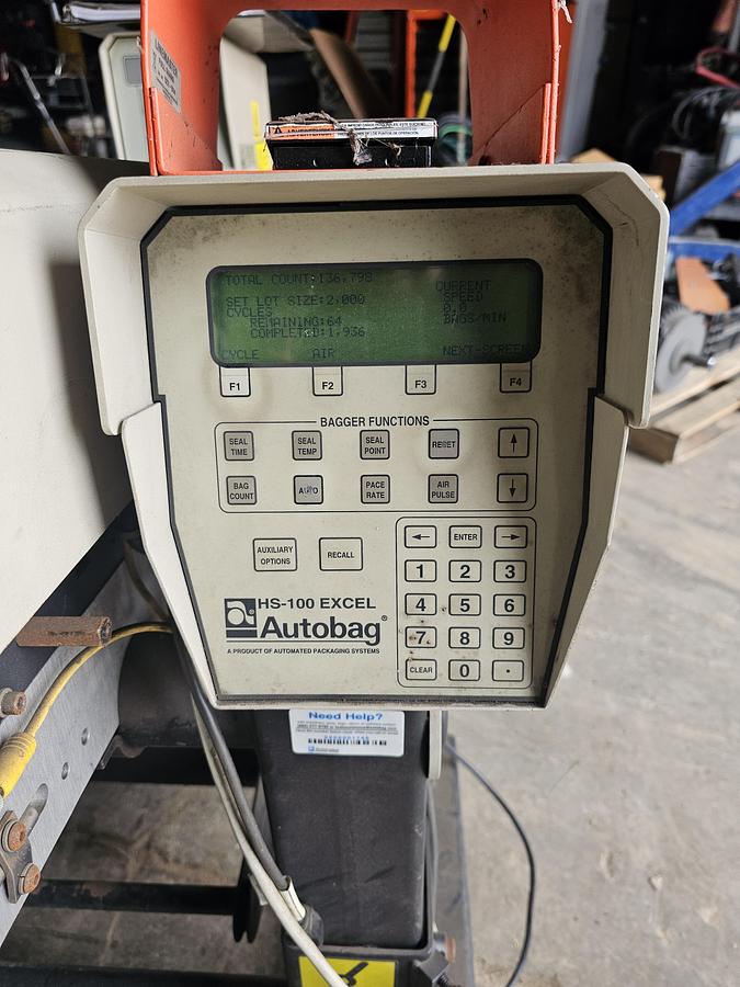 Used Automated Packaging Systems HS-100 Excel Auto-Bag w/PI-4000 Labeler