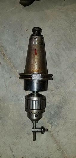 Used Kennametal CV50MT2200 Cat 50 Morse Taper #2 Tool Adapter Holder w/Jacobs No.14N