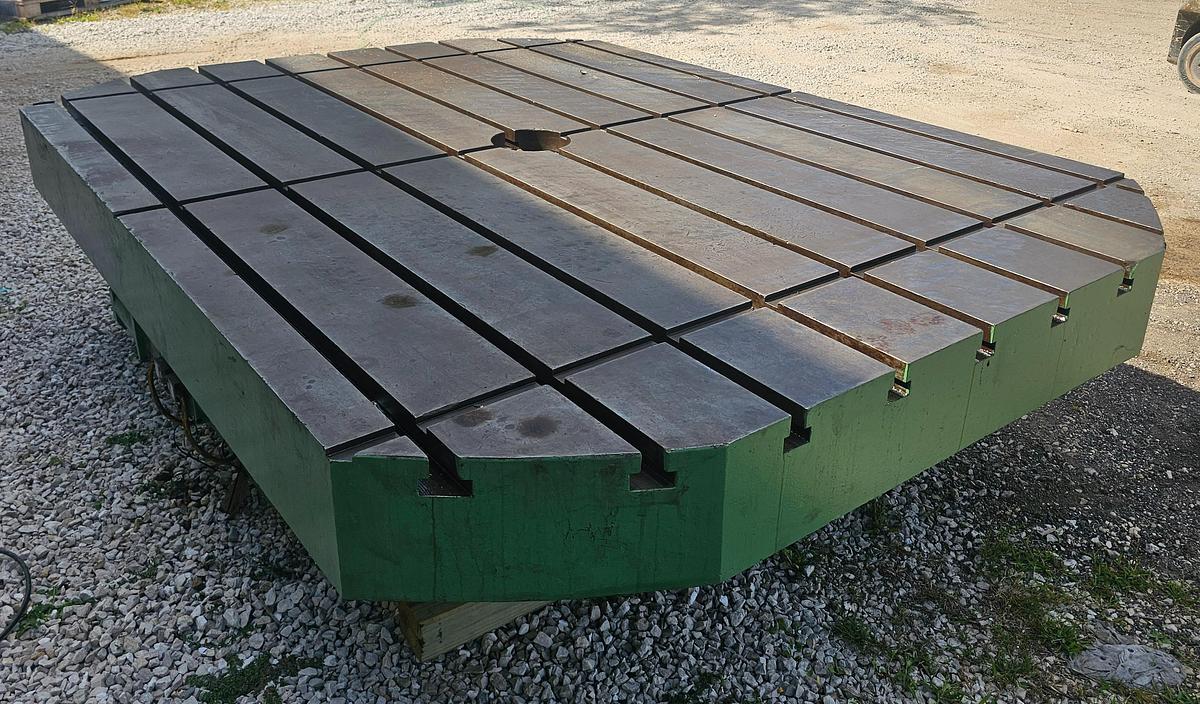 Used 96" x 72" Cincinnati-Gilbert Rotary Air Lift Table - 20,000 lb Capacity