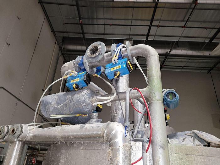 Used SST SacMaster 2 Ton Bulk Bag Discharging System w/Mixing & Storage Tank