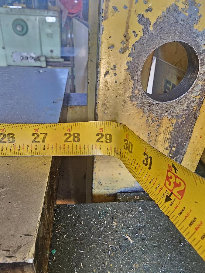 Used 50 Ton Enerpac Electric Over Hydraulic H-Frame Shop Press with Interchangeable Bits