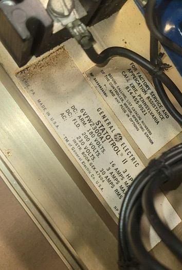 Used GE Statotrol *II 6VFW2300A1 Control Box 3 HP 230VAC 30A General Electric