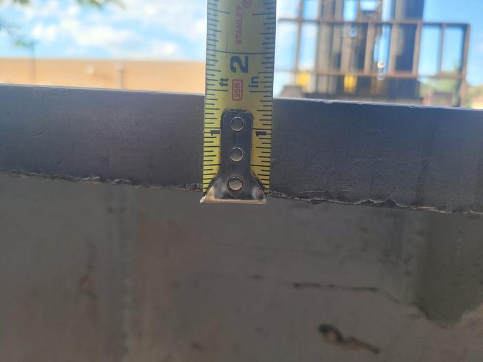 Used Large 102” x 100” Steel Fabrication Layout/Inspection Table 1.5” Thick Plate