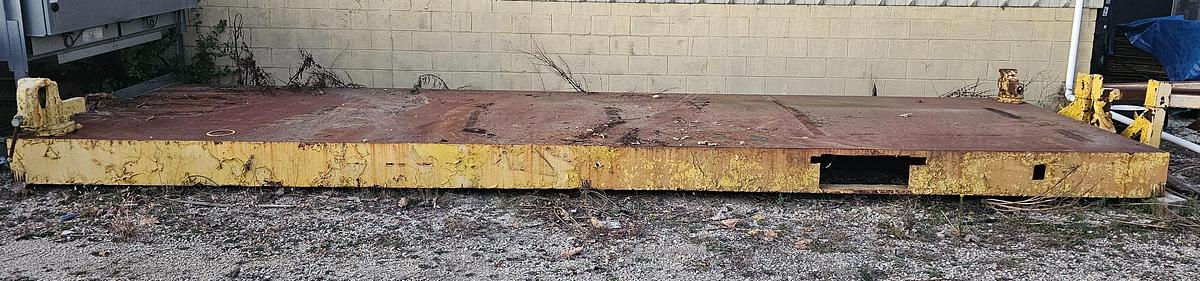 Used 300" Long x 83" Wide x 1-3/4" Thick H.D. Steel Surface Set-up/Welding/Work Table