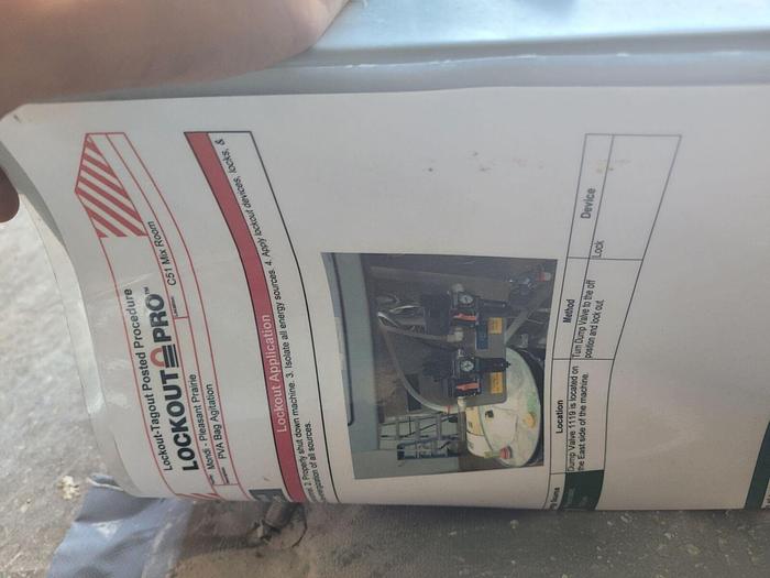 Used SST SacMaster 2 Ton Bulk Bag Discharging System w/Mixing & Storage Tank