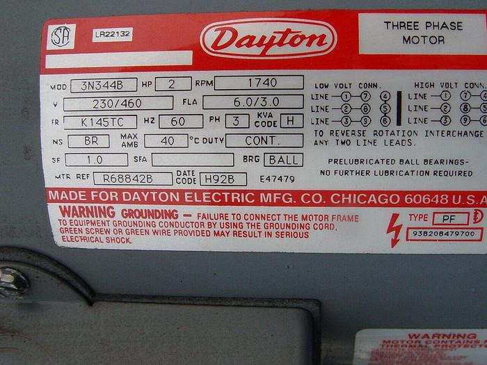 Used 1500 CFM “In-Filter” Mist/Dust Collector, 2 Hp 230/460V, 3 ph, 60 Hz